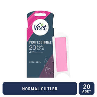 Veet Professional Facial Wax Strips for Normal Skin - Easy Gelwax Technology, 20 Strips Veet Facial Wax Strips - Easy Gelwax for Normal Skin facial wax strips, hair removal for normal skin, Veet facial hair removal, easy gelwax technology, facial hair removal wax, wax strips, hair removal, Veet, normal skin, facial hair removal products, at-home hair removal, beauty and personal care