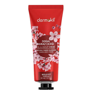 Dermokil Cherry Blossom Hand Cream: Natural Moisturizing for Dry Skin | Shea Butter, Glycerin & Clay - Deep Hydration & Protection, 1 fl oz Dermokil Cherry Blossom Hand Cream: Natural Dry Skin Relief Hand Cream, Moisturizing Hand Cream, Natural Hand Cream, Cherry Blossom Hand Cream, Shea Butter Hand Cream, Hydrating Hand Cream, Dry Skin Hand Cream, Dermokil Hand Cream, Hand cream for dry hands, Natural moisturizer for hands, hand moisturizer, dry skin relief, skincare, beauty, natural skincare, daily hand c