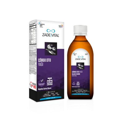 Zade Vital Black Seed Oil 150ml - Cold-Pressed, Natural Health Supplement