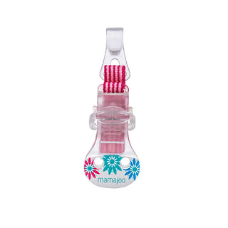 Mamajoo Pink Pacifier Clip: Keep Pacifiers Clean & Safe - Hygienic Baby Pacifier Holder, Leash for Newborns & Infants Mamajoo Pink Pacifier Clip: Clean & Safe Baby Pacifier Holder pacifier clip, baby pacifier holder, pacifier leash, baby accessories, pacifier clip for newborns, hygienic pacifier clip, safe pacifier clip, pink pacifier clip, baby essentials, newborn must-haves, gifts for newborns, baby shower gift, pacifier holder for girls, pacifier clip for infants, hygiene, pacifier safety, one-handed cli