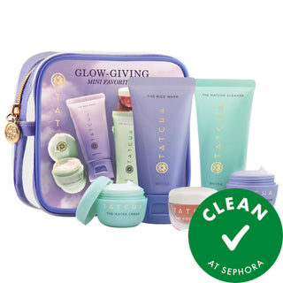 Tatcha Mini Favorites Set: Radiant Skin Routine with Hydrating Moisturizer, Pore Minimizing Cleanser & Lip Mask - Japanese Cruelty-Free Skincare Tatcha Mini Set: Radiant Skin Routine | Hydrating & Cruelty-Free Tatcha Mini Favorites Set, Skincare set, Cruelty-free skincare, Hydrating moisturizer, Pore minimizing cleanser, Lip mask for dry lips, Japanese skincare, Radiant skin routine, The Rice Wash, The Water Cream, skincare routine, dry skin, oily skin, combination skin, normal skin, cleanser, moisturizer, 