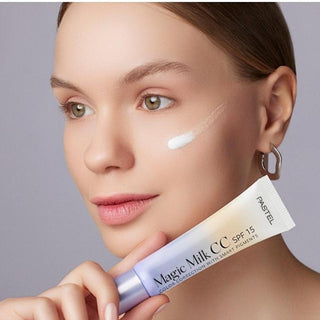 Pastel CC Cream SPF 15 - Skin Tone Evening, Moisturizing & Sun Protection Pastel CC Cream SPF 15 - Natural Finish & Sun Protection CC Cream, Skin tone evening, SPF 15, Hyaluronic acid, Natural finish, Moisturizing CC cream, Sun protection skincare, Skincare, Beauty, Makeup, Cosmetics, Daily skincare, Sun protection, Moisturizer, Natural look, Radiant skin, Healthy skin, Glowing complexion