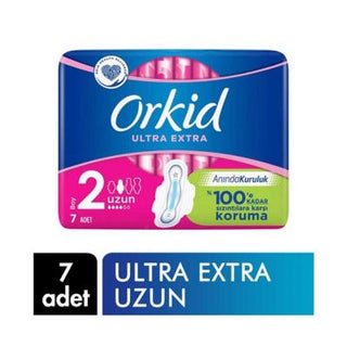 Orkid Ultra Extra Long Hygienic Pads: Ultimate Feminine Hygiene, Ultra Absorbent, Dermatologically Tested - 7 Count Orkid Ultra Long Pads: Ultimate Protection & Comfort hygienic pads, feminine hygiene, menstrual pads, ultra absorbent pads, long sanitary pads, dermatologically tested pads, Orkid pads, sanitary napkins, menstrual protection products, feminine care, period protection, leak protection, overnight pads, sensitive skin pads, women's health, menstrual cycle, absorbency, comfort, dryness, skin-frien