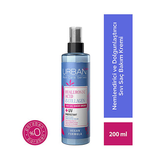 Urban Care Hyaluronic Acid & Collagen Hair Spray: Hydrating & Volumizing Vegan Hair Care for Dry, Lifeless Hair - Paraben Free, Detangler & Shine Urban Care Hair Spray: Hydrate & Volumize Dry Hair - Vegan, Paraben-Free hyaluronic acid hair spray, collagen hair treatment, vegan hair care, paraben free hair products, dry hair moisturizer, volumizing hair spray, hair detangler spray, hair shine spray, kuru saç kremi, cansız saçlar, hair care product, dry hair, dull hair, lifeless hair, volumizing, moisturizing