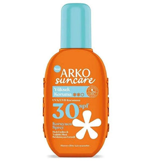 Arko Suncare Sunscreen Spray SPF 30 - Water-Resistant & Non-Greasy UVA/UVB Protection for Sensitive Skin Arko Suncare SPF 30 Sunscreen Spray - Water-Resistant & Non-Greasy sunscreen spray, SPF 30, UVA/UVB protection, water-resistant sunscreen, sensitive skin sunscreen, non-greasy sunscreen, outdoor protection, sun care, skin protection, cosmetic, personal care, beach essentials, pool essentials, outdoor activities, daily sun protection