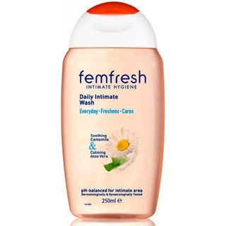 Femfresh Daily Intimate Wash Gel for Women - Gentle Hygiene Solution with Chamomile & Aloe Vera - 8.45 fl oz Femfresh Daily Intimate Wash Gel - Gentle & pH Balanced Hygiene intimate wash gel, genital care products, feminine hygiene, pH balanced intimate wash, daily genital care, Aloe Vera intimate wash, women's health, hygiene products, gentle care, chamomile benefits, natural ingredients, personal care, feminine wellness