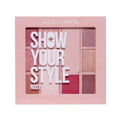 Pastel Show Your Style Rosy Eyeshadow Palette - 10 Natural Earth Tone Colors, Matte & Shimmer, Highly Pigmented - Perfec