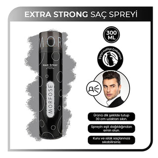 Morfose Extra Strong Hair Spray for Long-Lasting Style - 10.14 fl oz Morfose Extra Strong Hair Spray - Long Lasting Style Strong Hold Hair Spray, Extra Strong Hair Spray, Morfose Hair Spray, Styling Hair Spray, Long Lasting Hair Spray, Hair Styling Products, Non-Sticky Hair Spray, Fast Drying Hair Spray, Weather Resistant Hair Spray, Hair Care, Hair Styling, Morfose, Hair Products, Beauty Products, Cosmetics