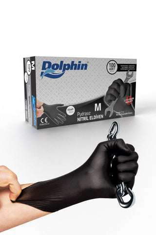 dolphin black nitrile gloves extra thick pack, 100 count dolphin black nitrile gloves Dolphin Black Nitrile Gloves - Extra Thick Powder-Free Size S | 100 Count Dolphin Black Nitrile Gloves - Extra Thick | 100 Count dolphin, black-nitrile-gloves, extra-thick, powder-free, safety-gloves, medical-supplies, household-use, healthcare-workers, cleaning-gloves, ai-generated