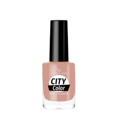 Golden Rose City Color Nail Lacquer: Long-Lasting, High-Shine Red Nail Polish - Color No. 19