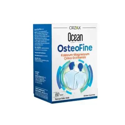 Orzax Ocean OsteoFine - Bone Health Dietary Supplement with Calcium, Magnesium & Vitamin D3 - 60 Tablets