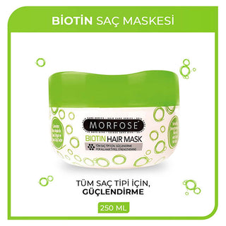 Morfose Biotin Hair Mask: Nourishing Treatment for Hair Growth, Volume & Damage Repair - 250ml / 8.45 fl oz Morfose Biotin Hair Mask: For Hair Growth & Damage Repair Biotin hair mask, Hair mask for hair growth, Hair mask for damaged hair, Thickening hair mask, Nourishing hair mask, Hair treatment for dry hair, Biotin hair treatment, Hair mask for volume, Hair strengthening mask, hair mask, hair growth, damaged hair, thickening, nourishing, dry hair, biotin, volume, strengthening, hair care, biotin mask, hai