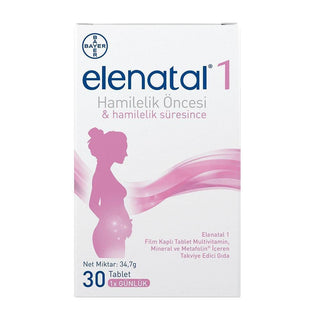 Elenatal Multivitamin Supplement for Pregnancy - 30 Capsules, Prenatal Vitami...
