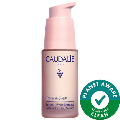 Caudalie Resveratrol Lift Instant Firming Refillable Retinol Alternative Serum - Anti-Aging Face Serum for Fine Lines & 