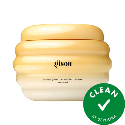 Gisou Honey Gloss Hydrating Hair Mask: Ceramide Therapy for Dry, Damaged Hair - Intense Shine, Deep Hydration, & Split E