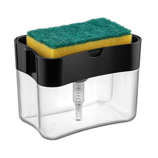 bee-home-sponge-liquid-detergent-dispenser, bee-home-detergent-dispenser-in-use Bee Home Sponge Liquid Detergent Dispenser - Original Crystal and Polypropylene Design | Ideal for Home Use Bee Home Liquid Detergent Dispenser bee-home, liquid-detergent-dispenser, sponge-dispenser, laundry-accessories, home-organization, durable-material, kitchen-tools, home-cleaning, elegant-design, ai-generated