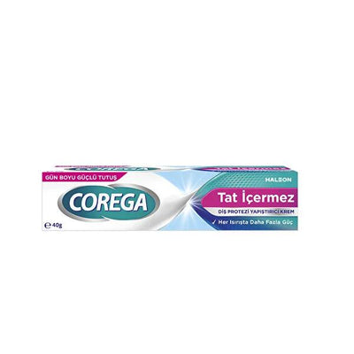 Corega Denture Adhesive Cream: Flavor-Free, No Colors - 12 Hour Hold, Secure Grip - Best Dental Fixative
