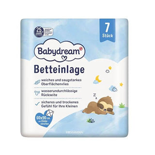 Babydream: 7-Pack Baby Bed Pad 60x90 cm - Ultimate Mattress Protection, Odor Control, Absorbent, Disposable Changing Underpad Babydream Baby Bed Pad: 60x90cm, Mattress Protection baby bed pad, baby mattress protector, infant bed underpad, disposable baby pads, 60x90 cm bed pad, absorbent baby pad, odor control bed pad, baby, bed, pad, mattress, protector, infant, disposable, 60x90, absorbent, odor control, hygiene, mattress protection, new parents, baby essentials, changing pad, travel, leakproof, waterproo