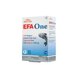 New Life Efa One: High Potency Omega 3 Fish Oil Supplement - 1020mg EPA DHA, Gluten & Lactose-Free, Anchovy & Sardine Oil, Fish Gelatin Capsules New Life Efa One Omega 3: High Potency Fish Oil - Gluten & Lactose-Free Omega 3 supplement, fish oil capsules, high potency omega 3, EPA DHA supplement, gluten-free omega 3, lactose-free omega 3, anchovy sardine oil, fish gelatin capsules, omega 3 fatty acids, New Life Efa One, Omega-3, Fish Oil, EPA, DHA, Gluten-Free, Lactose-Free, Dietary Supplement, Health Suppl