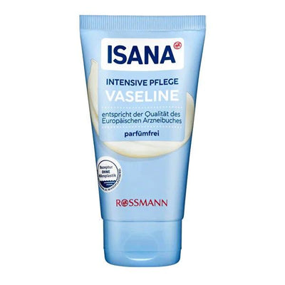 Isana Fragrance-Free Petroleum Jelly - 2.54 fl oz, Vegan, Dermatologically Tested