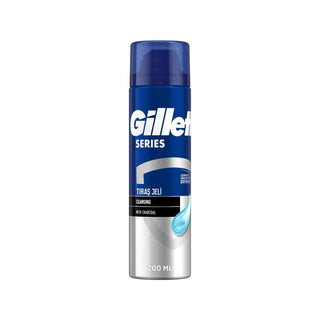 Gillette Charcoal Shaving Gel for Men - 200ml, Smooth Shave with Deep Cleansing Benefits Gillette Charcoal Shaving Gel - Smooth Shave & Deep Cleanse Gillette Shaving Gel, Charcoal Shaving Gel, Cleansing Shaving Gel, Men's Grooming Products, Shaving Essentials, Charcoal for Skin, Smooth Shave, Men's Care, Grooming for Him, Shaving Gel with Charcoal, Deep Cleansing Shave