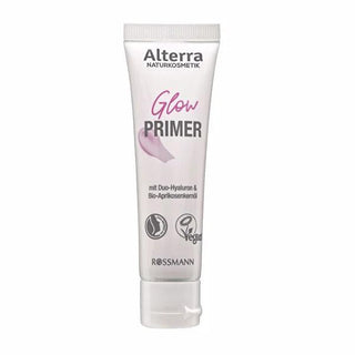 Alterra Vegan Primer Glow with Hyaluronic Acid & Organic Apricot Kernel Oil - Microplastic-Free Makeup Preparation for Smoother Skin Alterra Vegan Primer Glow - Hyaluronic Acid Makeup Primer Vegan primer, Hyaluronic acid primer, Microplastic-free cosmetics, Organic apricot kernel oil skincare, Makeup preparation product, Vegan skincare, Eco-friendly cosmetics, Cruelty-free beauty, Sustainable beauty products, Skincare primer, Makeup primer benefits, Natural skincare ingredients, Cosmetic innovation, Beauty 
