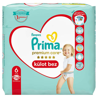 Prima Premium Care Diapers Size 6 - 28 Count - Leakproof Baby Diapers Prima Premium Care Diapers Size 6 - Comfort & Protection baby diapers, premium diapers, diapers for newborns, disposable diapers, leakproof diapers, Prima diapers, Size 6 diapers, 28 count diapers, baby care products, diapering essentials