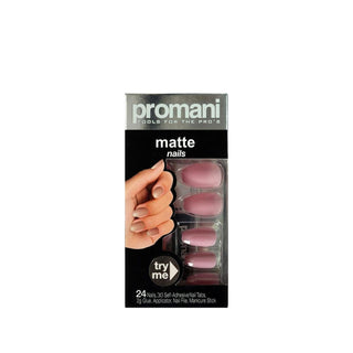 Promani: Matte Sugar Pink False Nail Kit–Easy Press On Nails for Trendy At-Home Manicures & Temporary Nail Extensions Promani Matte Sugar Pink False Nails: Easy Press-On Manicure matte false nails, sugar pink fake nails, press on nails, artificial nail kit, at home manicure kit, Promani nails, pink matte nails, temporary nail extensions, false nails, fake nails, nail extensions, manicure, at-home manicure, matte nails, pink nails, sugar pink, Promani, beauty, cosmetic, nail art, nail design, fashion, trendy