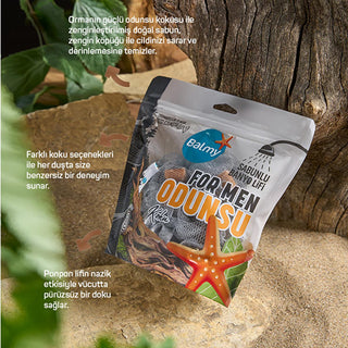 Balmy: All-In-One Woody Scented Soap Infused Bath Sponge for Men - Exfoliating, Convenient, Travel-Friendly Body Scrubber Balmy: Men's Soap Infused Sponge - All-In-One Bath & Body Scrubber soap infused sponge, men's bath sponge, all in one bath sponge, exfoliating bath sponge for men, woody scented bath sponge, convenient bath sponge, travel soap sponge, men's grooming, body scrubber for men, bath sponge, soap sponge, men's bath, exfoliating sponge, woody scent, travel soap, men's skincare, body scrubber, b