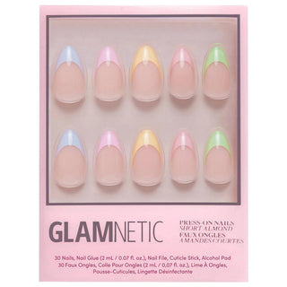 Glamnetic Press-On Nail Kit - Salon-Quality Manicure at Home with Reusable Nails, Gluten-Free & Cruelty-Free Glamnetic Press-On Nail Kit - Salon Quality at Home press-on nail kit, at-home nail application, DIY nail beauty, reusable nails, salon-quality manicure at home, gluten-free and cruelty-free beauty products, nail care, beauty essentials, nail glue, nail file, cuticle stick, alcohol pad, convenient beauty, long-lasting nails, chemical-free nails, variety of nail styles