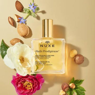 Nuxe Huile Prodigieuse Multi-purpose Dry Care Oil for Skin & Hair - 3.38 fl oz, Natural & Paraben-Free Nuxe Huile Prodigieuse Dry Care Oil - Natural & Paraben-Free Nuxe Huile Prodigieuse, multi-purpose dry care oil, natural skincare, paraben-free skincare, hair care oil, skin nourishment, moisturizing oil, dry skin care, cruelty-free, gentle skincare, argan oil, almond oil, sesame oil, Vitamin E, Orange Blossom fragrance, Magnolia scent, Vanilla fragrance