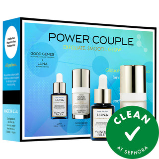 Sunday Riley Power Couple Advanced Retinol and Lactic Acid Duo - Anti-Aging Skincare Set for Smoother, Brighter Skin Sunday Riley Power Couple - Retinol & Lactic Acid Skincare Duo retinol skincare, lactic acid treatment, vegan skincare products, anti-aging skincare duo, cruelty-free skincare, skincare sets, fine lines and wrinkles, dark spots, dullness and uneven texture, vegan, cruelty-free, gluten-free, skincare for sensitive skin