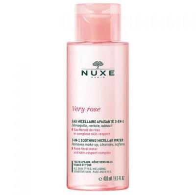 Nuxe Very Rose 3-in-1 Micellar Water - Natural Makeup Remover & Skincare for Dry Skin