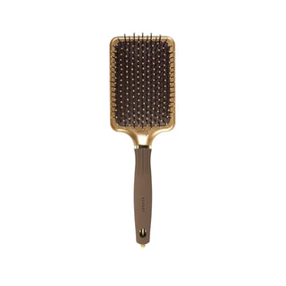 Olivia Garden Expert Care Rectangular Nylon Bristle Gold Brown L Hair Brush for Professional Styling and Detangling Olivia Garden Expert Care Hair Brush - Professional Detangling & Styling hair brush, nylon bristle brush, rectangular hair brush, Olivia Garden Expert Care, professional hair care tools, large hair brush, hair detangling, hair styling, salon quality, long hair care, thick hair care, durable brush, gentle on hair