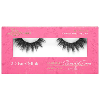 Lilly Lashes Faux 3D Lashes - Reusable, Waterproof, Cruelty-Free Eyelashes for Dramatic Eye Enhancement