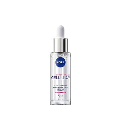 Nivea Expert Filler Cellular Hyaluronik Asit Anti-Aging Serum - Hydrating, Plumping, Reduces Fine Lines & Wrinkles