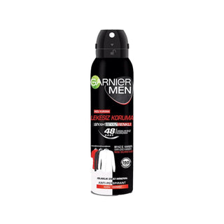 Garnier Men Lekesiz Koruma Sprey Deodorant 150 ml - Stain-Free Men's Deodorant Spray Garnier Men Deodorant Spray - Stain-Free Protection Garnier Men Deodorant, Lekesiz Koruma Sprey, Men's Deodorant Spray, Stain-Free Deodorant, 150 ml Deodorant, Personal Hygiene, Men's Grooming, Deodorant Spray, Long-Lasting Freshness, Stain-Free Protection, Grooming Essentials, Men's Personal Care
