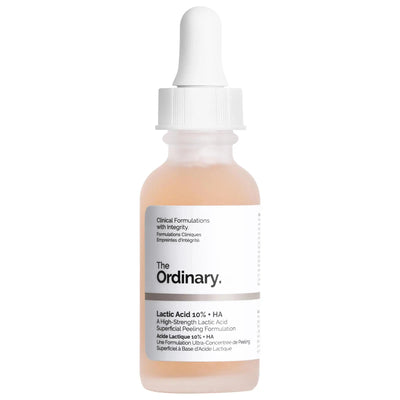 The Ordinary Lactic Acid 10% + HA 2% Exfoliating Serum - Anti-Aging, Vegan Skincare for Smoother Skin