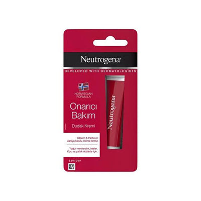 Neutrogena Repairing Lip Care Cream - Intensely Moisturizing Lip Balm for Dry, Chapped Lips - Vanilla Scented, 0.51 fl o