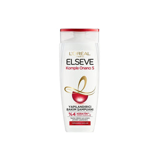 Loreal Paris Elseve Komple Onarıcı 5 Yapılandırıcı Bakım Şampuanı - Repairing Shampoo for Damaged Hair, 12.18 fl oz Loreal Paris Repairing Shampoo for Damaged Hair Loreal Paris Shampoo, Elseve Komple Onarıcı, Repairing Shampoo, Damaged Hair Care, Nourishing Shampoo, Hair Repair, Moisturizing Shampoo, Hair Care, Hair Nourishment, Loreal Paris Elseve, 360 ml, 12.18 fl oz