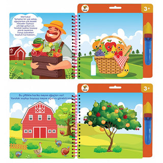 Lino Magic Water Painting Book: Reusable Farm Animal Coloring Book for Toddlers - Mess-Free, Self-Erasing Kids Water Drawing Fun! Lino Magic Water Book: Reusable, Mess-Free Coloring for Kids water painting book, reusable coloring book, magic water book, mess-free coloring, farm animal coloring book, toddler painting activity, kids water drawing, self erasing coloring book, water drawing, kids activity, toddler activity, farm animals, reusable book, magic book, mess-free activity, educational toy, kids paint