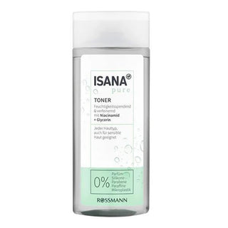 Isana Pure Toner - Niacinamide, Fragrance-Free, Vegan Skincare for Sensitive Skin Isana Pure Toner - Niacinamide, Vegan, Fragrance-Free Isana Pure Toner, Niacinamide Toner, Fragrance-free Toner, Vegan Skincare, Microplastic-free Skincare, Sensitive Skin Care, Natural Skincare, Dermatologically Tested, pH Balanced Skincare, Skincare for All, Eco-Friendly Skincare