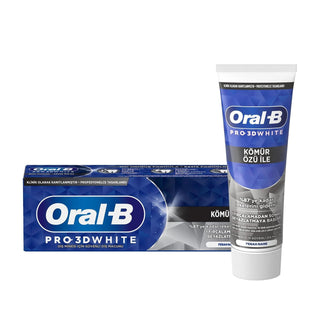 Oral-B Pro 3D White Charcoal Toothpaste - 75ml - Whiter Teeth & Deep Cleaning Oral-B Pro 3D White Charcoal Toothpaste - Whiter Smile Oral-B toothpaste, charcoal toothpaste, teeth whitening toothpaste, Pro 3D White toothpaste, oral care products, Oral-B Pro 3D White, whitening oral care, charcoal oral care, travel toothpaste, oral hygiene products