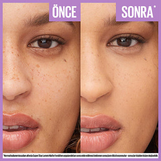 Maybelline New York Super Stay Lumi Matte Foundation - Long-Lasting, Matte Finish, Lightweight Formula for All Skin Tones Maybelline Super Stay Lumi Matte Foundation - Long-Lasting & Matte Maybelline Super Stay Lumi Matte Foundation, Long-lasting foundation, Matte finish makeup, Lightweight foundation, Foundation for various skin tones, Makeup for daily use, Special occasion makeup, Busy lifestyle makeup, Cosmetics, Beauty products, Makeup essentials