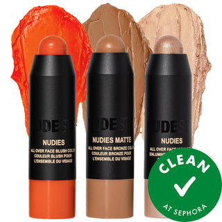 Nudestix Mini Beachy Nudes 3pc Makeup Kit: Bronze, Blush & Highlight - Travel-Friendly, Vegan, Cruelty-Free Clean Beauty Nudestix Mini Beach Makeup Kit: Bronze, Blush & Highlight makeup kit, beach makeup, bronzer blush highlighter set, mini makeup, travel size makeup, vegan makeup, cruelty-free makeup, clean beauty products, nude makeup kit, Allana Davison makeup, blush, bronzer, highlighter, travel makeup, mini size makeup, vegan beauty, cruelty free beauty, clean beauty, nude makeup, beachy makeup, travel