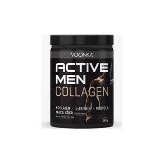 voonka collagen active man 250g front view, voonka collagen active man 250g nutritional information, voonka collagen active man 250g in measuring scoop Voonka Collagen Active Man - Energy Support | 250g Voonka Collagen Active Man 250g - Energy Support collagen, voonka, active-man, energy-support, adult-supplements, male-health, vitamin-c, zinc, wellness, ai-generated