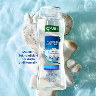 Komili Hydrating Micellar Shower Gel for Sensitive Skin - Gentle Cleansing & Moisturizing - 16.91 fl oz Komili Hydrating Micellar Shower Gel - Gentle & Moisturizing hydrating micellar shower gel, sensitive skin care, gentle cleansing products, dermatologically tested shower gel, hypoallergenic shower gel, micellar technology, moisturizing shower gel, skin hydration, gentle cleansing, sensitive skin solutions, skincare essentials