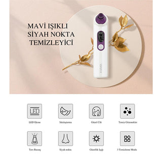 X-Level Facial Cleansing and Massaging Device - Waterproof, Rechargeable, and Adjustable Intensity for Advanced Skincare - X-Shinyachne Mavi Işıklı Siyah Nokta Temizleyici XPC3001 X-Level Facial Cleansing Device - Waterproof & Rechargeable facial cleansing device, massaging facial cleaner, rechargeable facial care, waterproof beauty device, adjustable intensity facial massager, skincare routine, advanced facial cleansing, X-Level, X-Shinyachne Mavi Işıklı Siyah Nokta Temizleyici XPC3001, beauty tech, person