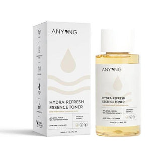Anyong Hydra Refresh Essence - Snail Secretion Filtrate Hydrating Toner with Fermented Honey, 200ml Anyong Hydra Refresh Essence - Snail Secretion Filtrate Toner hydrating toner, snail secretion filtrate, fermented honey skincare, natural skincare products, soothing facial toner, hyaluronic acid skincare, Anyong Tonik Hydra Refresh Essence, 200ml, essence, skincare, hydration, anti-aging, sensitive skin friendly