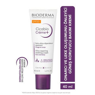 Bioderma Cicabio SPF50+ Cream - Hypoallergenic Sunscreen for Sensitive Skin, Fragrance-Free, 1.35 fl oz Bioderma Cicabio SPF50+ Cream - Hypoallergenic Sunscreen SPF50+ sunscreen cream, hypoallergenic sun protection, fragrance-free skincare, Bioderma Cicabio, sunscreen for sensitive skin, sun protection, sensitive skin care, fragrance-free, hypoallergenic, skincare, sun care, dermatologically tested